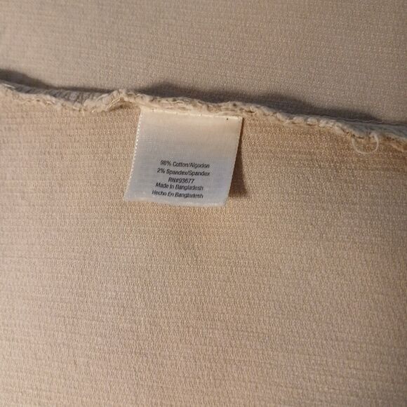 ST. JOHN'S BAY CORDUROY CREAMY BEIGE BLAZER LARGE BUTTON DOWN CLOSURE & POCKETS - Picture 14 of 15